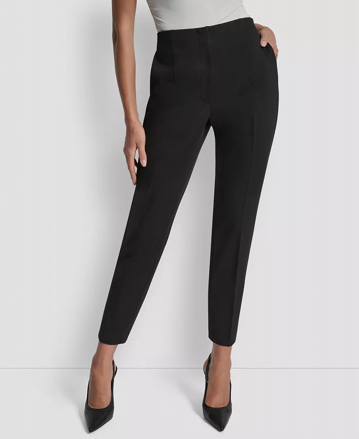 Женские облегающие брюки Hollywood из трикотажа понте DKNY, черный
Женские облегающие брюки Hollywood из трикотажа понте DKNY, черный