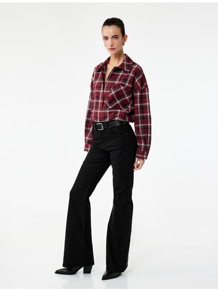 KOTON Куртки в бордовую клетку
KOTON Куртки в бордовую клетку