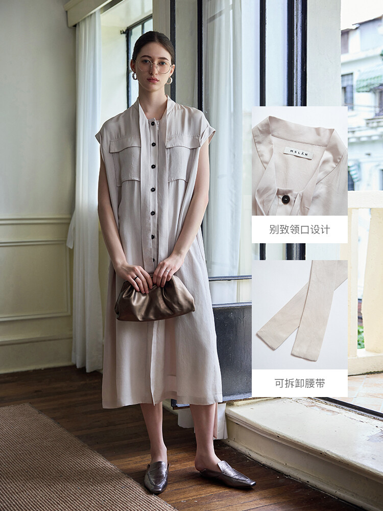 Платье Mslan с карманами, хаки
Платье Mslan с карманами, хаки