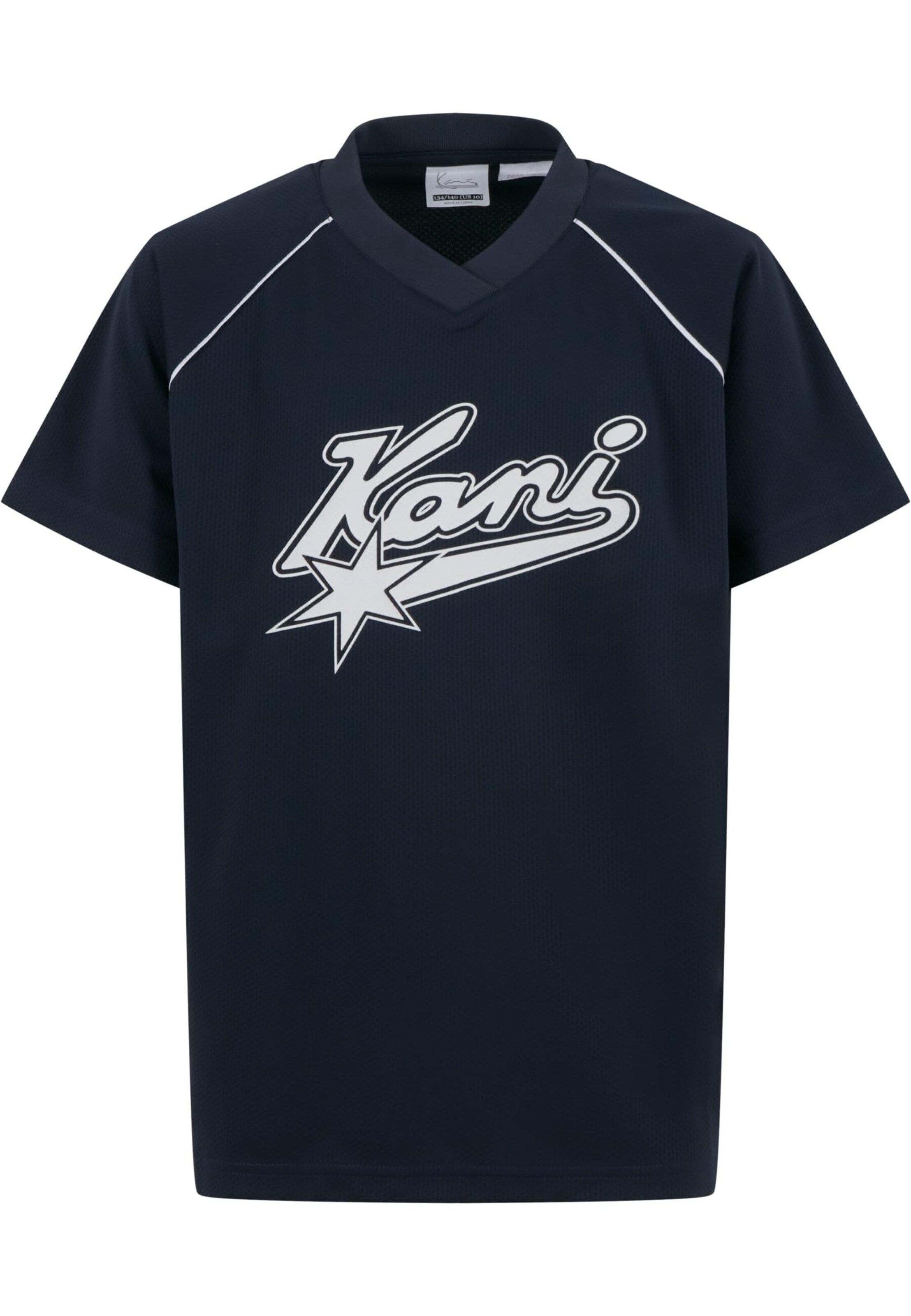 Karl Kani Футболка 'Varsity Star Soccer' в темно-синем цвете
Karl Kani Футболка 'Varsity Star Soccer' в темно-синем цвете