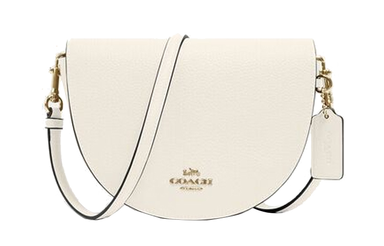 COACH Кожаная сумка Эллен через плечо седло с клапаном женская белая
COACH Кожаная сумка Эллен через плечо седло с клапаном женская белая