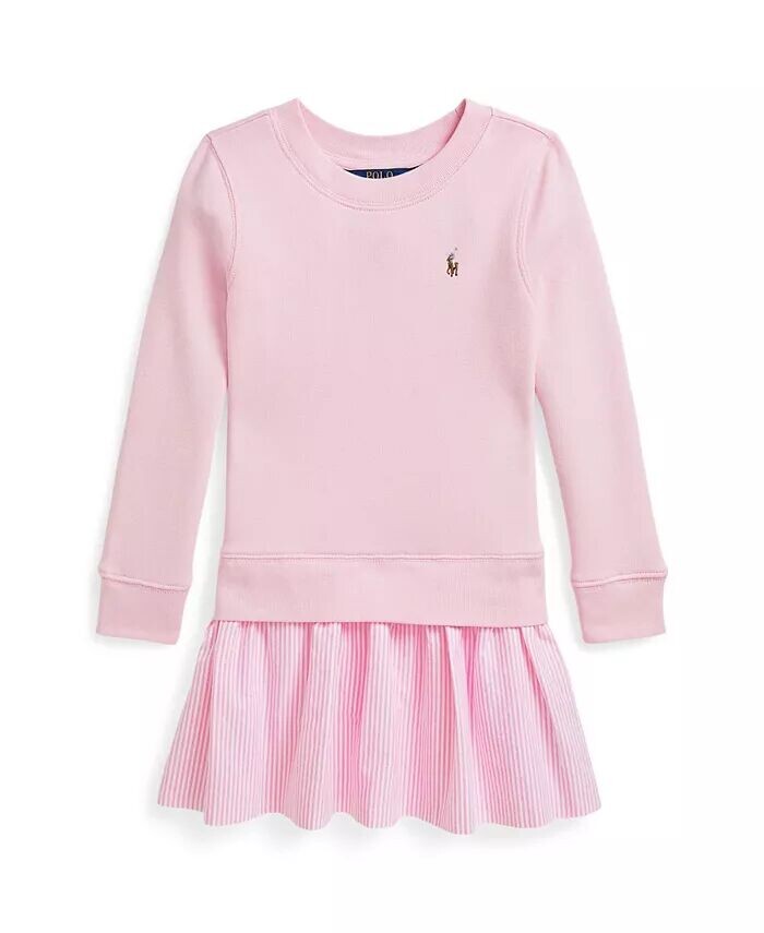 Махровое платье в полоску для малышей и маленьких девочек Polo Ralph Lauren, розовый
Махровое платье в полоску для малышей и маленьких девочек Polo Ralph Lauren, розовый