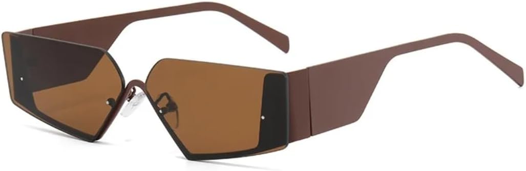 Солнцезащитные очки в металлической оправе, без оправы, с широкими дужками, «кошачий глаз», винтажные, роскошные, с защитой от УФ-излучения UV400, для женщин и мужчин TOIPASTN, Brown
Солнцезащитные очки в металлической оправе, без оправы, с широкими дужками, «кошачий глаз», винтажные, роскошные, с защитой от УФ-излучения UV400, для женщин и мужчин TOIPASTN, Brown