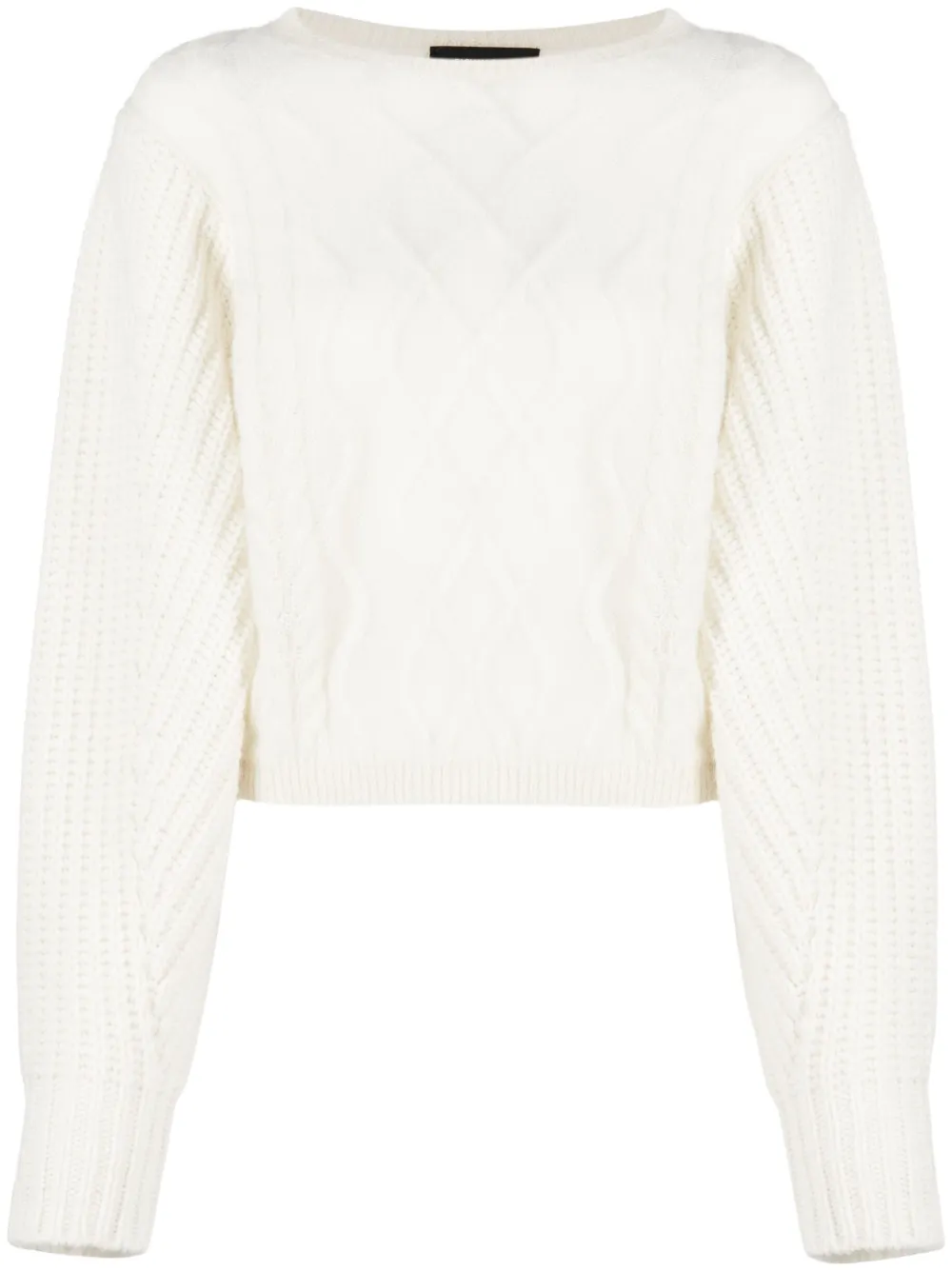 Джемпер из смесовой шерсти фактурной вязки Fabiana Filippi, белый
Джемпер из смесовой шерсти фактурной вязки Fabiana Filippi, белый