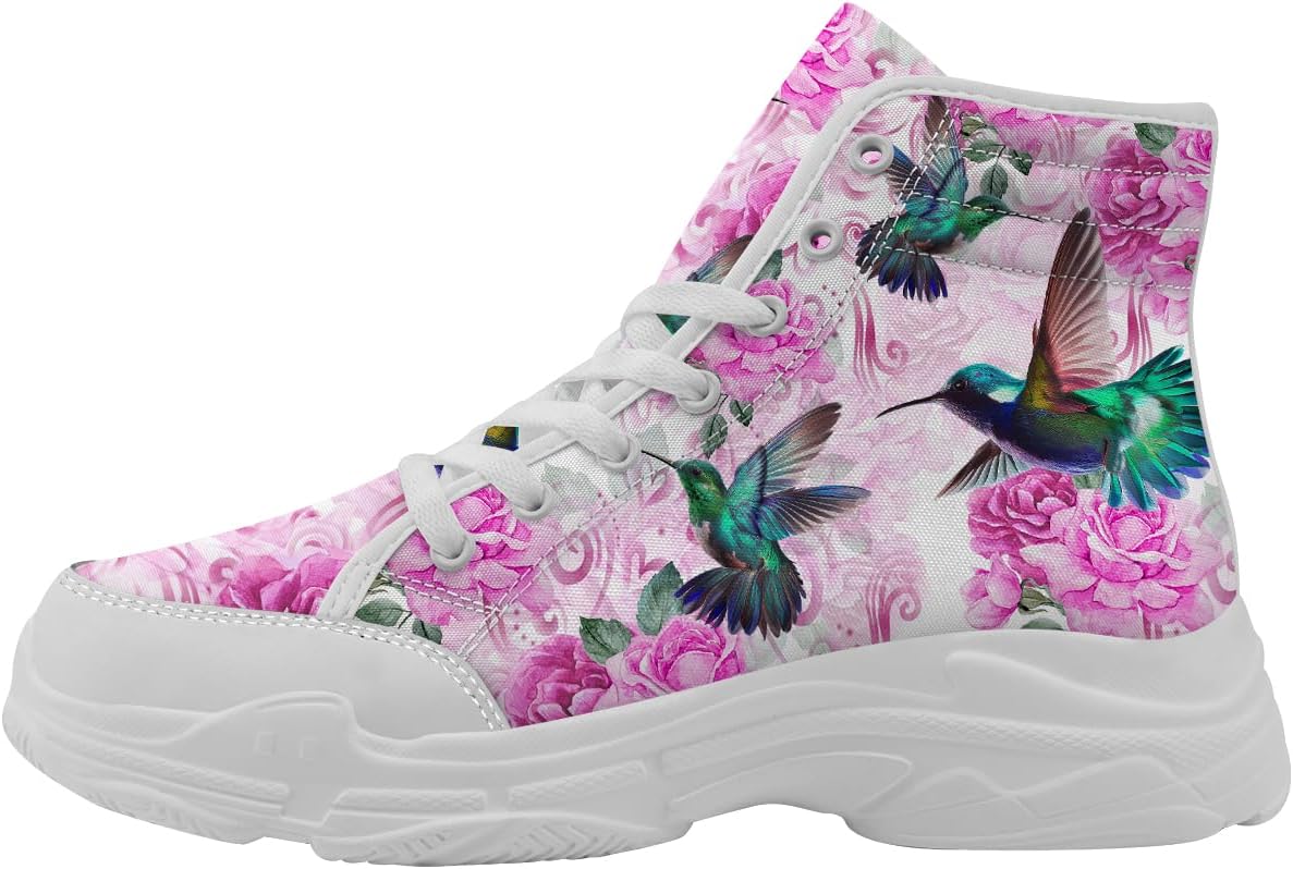 Женские высокие кеды с цветочным колибри, кружевные кроссовки на платформе из холста, подарок для мамы или жены Generic, белый/розовый
Женские высокие кеды с цветочным колибри, кружевные кроссовки на платформе из холста, подарок для мамы или жены Generic, белый/розовый