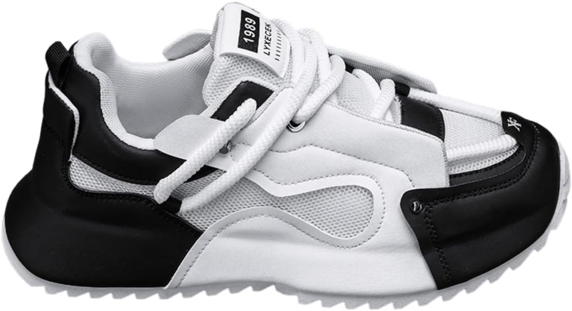 Мужские кроссовки Lexamen с толстой подошвой, сетчатые, дышащие, легкие и удобные, шнуровка, мягкие спортивные обувь для бега, черный
Мужские кроссовки Lexamen с толстой подошвой, сетчатые, дышащие, легкие и удобные, шнуровка, мягкие спортивные обувь для бега, черный