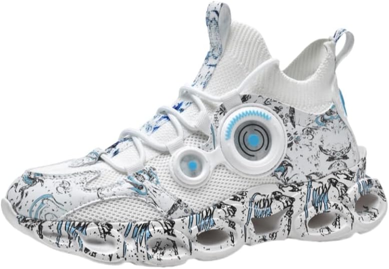 Мужские кроссовки для бега с высоким верхом и дышащей сеткой - модный дизайн с контрастными цветами, легкие повседневные кроссовки, мужские баскетбольные кроссовки для активного образа жизни Clolinde, белый
Мужские кроссовки для бега с высоким верхом и дышащей сеткой - модный дизайн с контрастными цветами, легкие повседневные кроссовки, мужские баскетбольные кроссовки для активного образа жизни Clolinde, белый