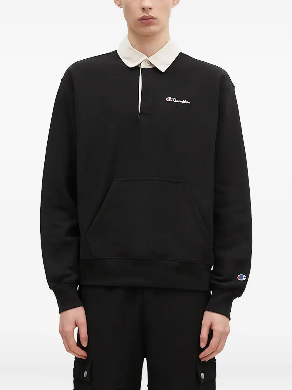 Поло с карманом Champion, черный 
Поло с карманом Champion, черный