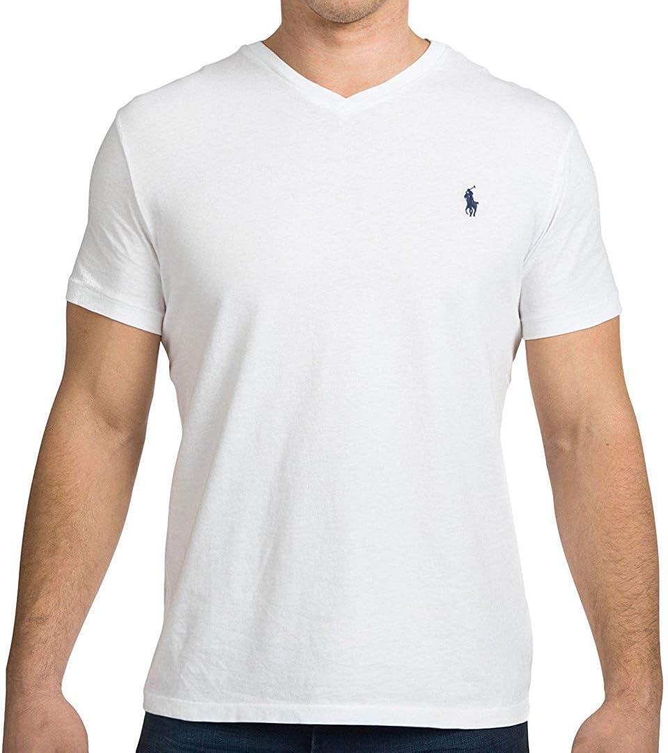 Мужская футболка Polo Ralph Lauren с V-образным вырезом, White (Navy Pony)
Мужская футболка Polo Ralph Lauren с V-образным вырезом, White (Navy Pony)