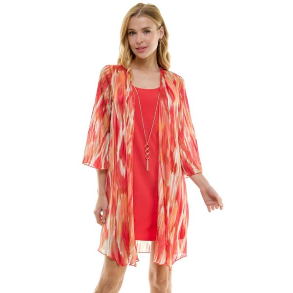 Женский комплект из двух предметов: жакет с расклешенными рукавами и платье с отложным воротником Luxology, цвет coral peach tan
Женский комплект из двух предметов: жакет с расклешенными рукавами и платье с отложным воротником Luxology, цвет coral peach tan