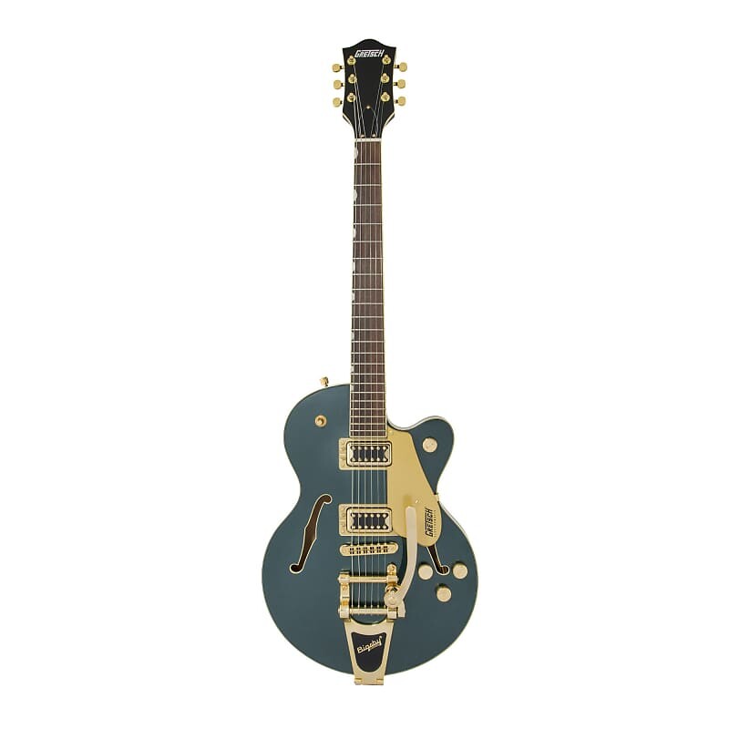 Электрогитара Gretsch G5655TG Electromatic Center Block Jr. Single-Cut Electric Guitar with Laurel Fingerboard, 22 Medium Jumbo Frets, Bigsby and Gold Hardware
Электрогитара Gretsch G5655TG Electromatic Center Block Jr. Single-Cut Electric Guitar with Laurel Fingerboard, 22 Medium Jumbo Frets, Bigsby and Gold Hardware