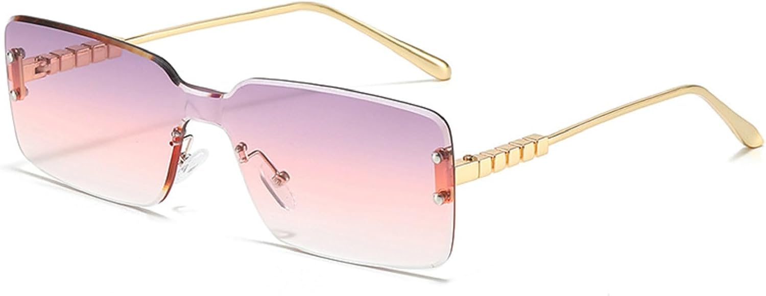 Солнцезащитные очки без оправы UV400 для женщин, квадратные солнцезащитные очки для мужчин и женщин, черные и коричневые, без оправы, модные солнцезащитные очки S066 Melrose, Purple Pink
Солнцезащитные очки без оправы UV400 для женщин, квадратные солнцезащитные очки для мужчин и женщин, черные и коричневые, без оправы, модные солнцезащитные очки S066 Melrose, Purple Pink