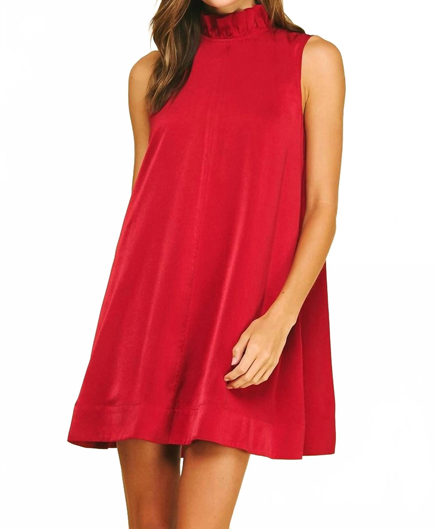 PINCH Мини-платье Ellison с завязками на спине, красное
PINCH Мини-платье Ellison с завязками на спине, красное