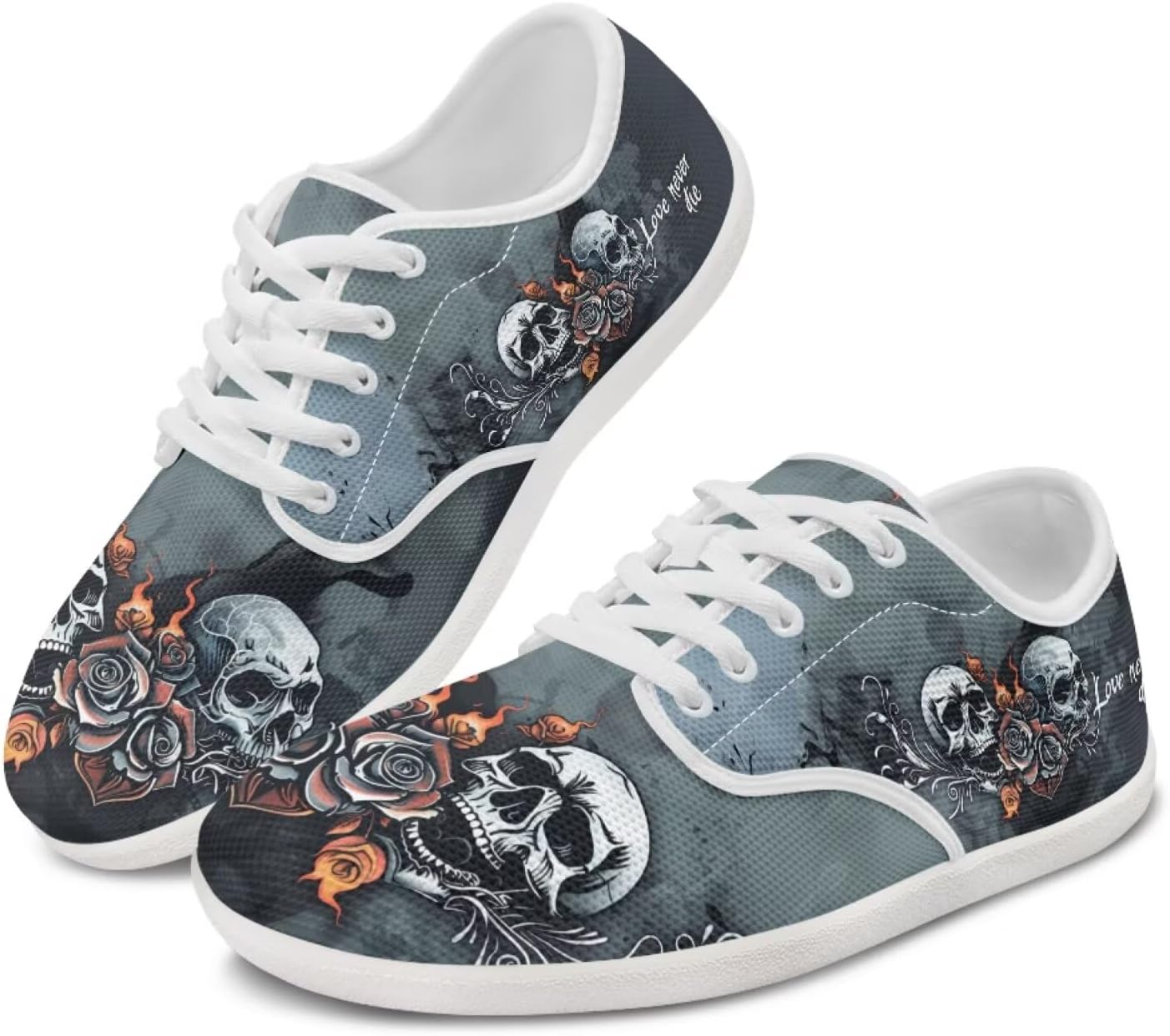 Кроссовки Skull Barefoot для мужчин и женщин с широким носком, нулевая посадка, минималистичные, дышащие, без шнурков Pointodoor, Skull Rose Printed
Кроссовки Skull Barefoot для мужчин и женщин с широким носком, нулевая посадка, минималистичные, дышащие, без шнурков Pointodoor, Skull Rose Printed