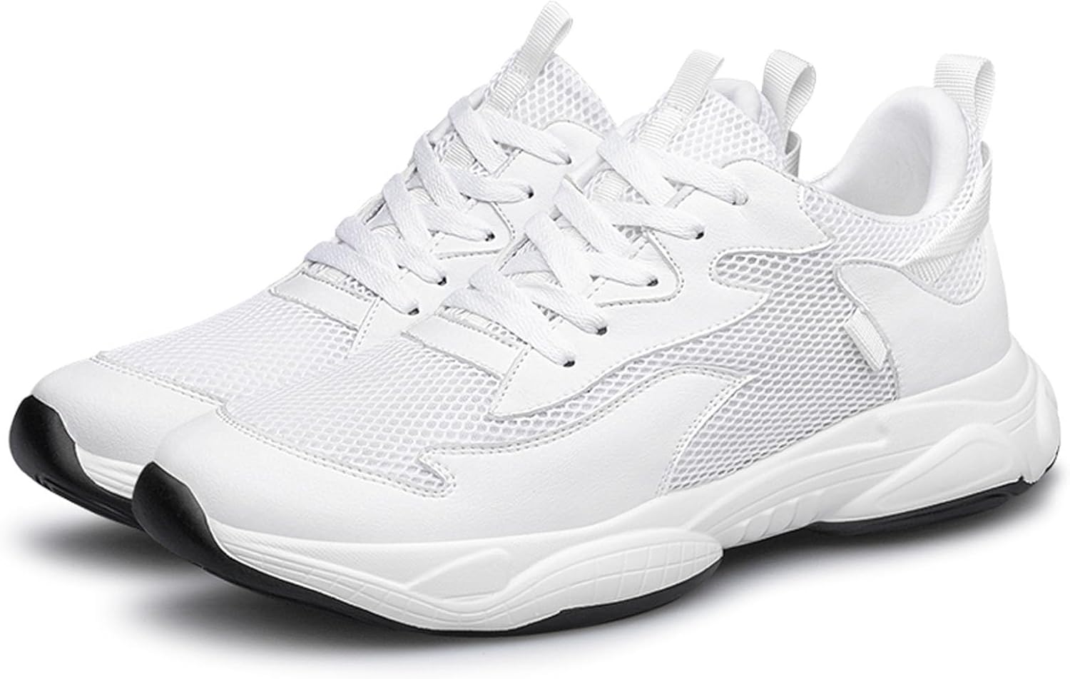 Кроссовки для увеличения роста, модные, однотонные, дышащая сетка, для бега, повседневной ходьбы и занятий спортом, мужские Generic, белый
Кроссовки для увеличения роста, модные, однотонные, дышащая сетка, для бега, повседневной ходьбы и занятий спортом, мужские Generic, белый