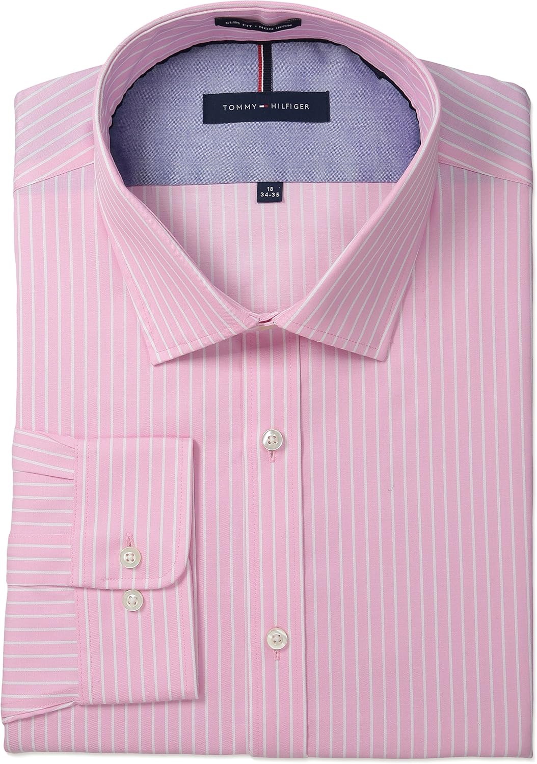 Tommy Hilfiger Men's Slim Fit Non Iron Banker Stripe, English Rose
Tommy Hilfiger Men's Slim Fit Non Iron Banker Stripe, English Rose