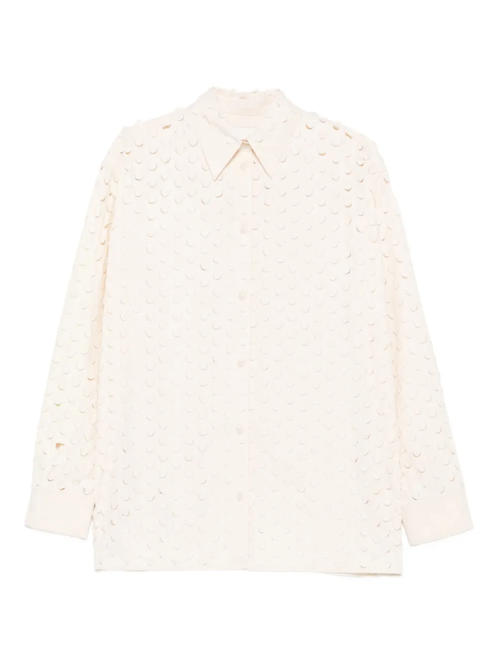 Рубашка с вырезами на воротнике Nanushka, нейтральный
Рубашка с вырезами на воротнике Nanushka, нейтральный