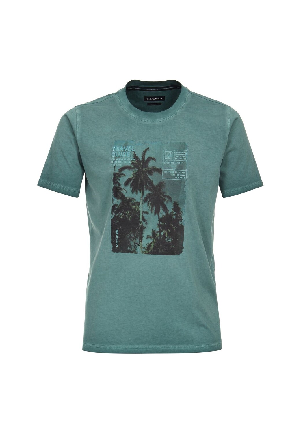 Мужская футболка однотонная CASAMODA, бирюзовый
Мужская футболка однотонная CASAMODA, бирюзовый