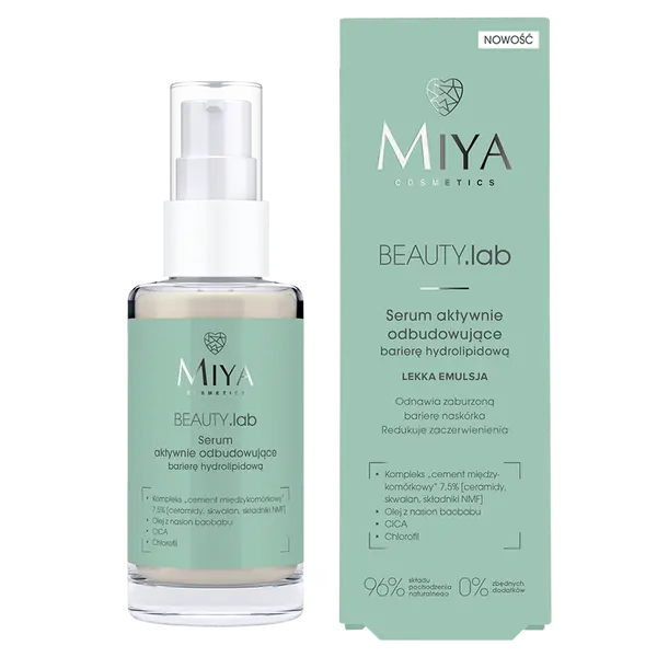 Сыворотка активно восстанавливающая гидролипидный барьер лица, 30 мл Miya Cosmetics Beauty.Lab
Сыворотка активно восстанавливающая гидролипидный барьер лица, 30 мл Miya Cosmetics Beauty.Lab