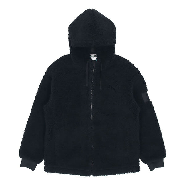 Куртка lamb's wool hooded stay warm windproof logo jacket black Puma, черный 
Куртка lamb's wool hooded stay warm windproof logo jacket black Puma, черный