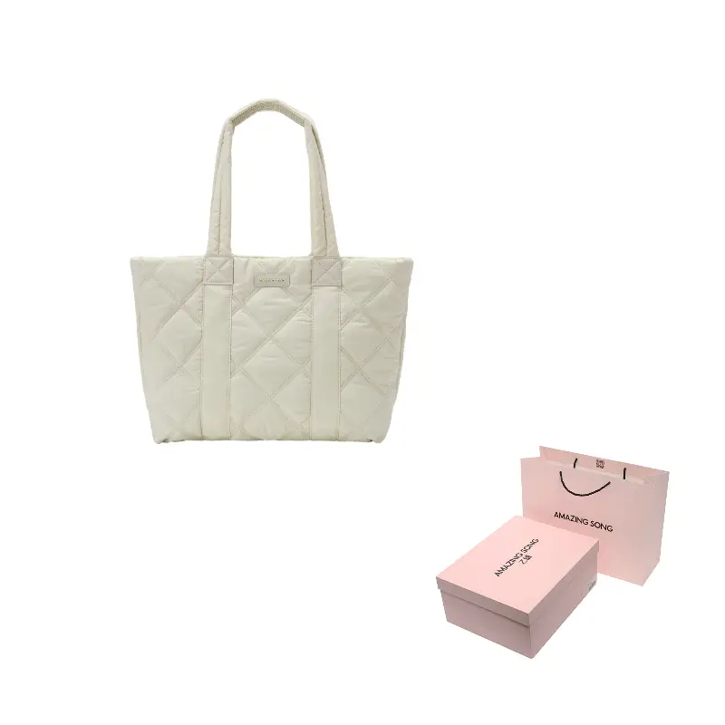 AMAZING SONG Хлопковая тканевая сумка-шопер, Cream White
AMAZING SONG Хлопковая тканевая сумка-шопер, Cream White