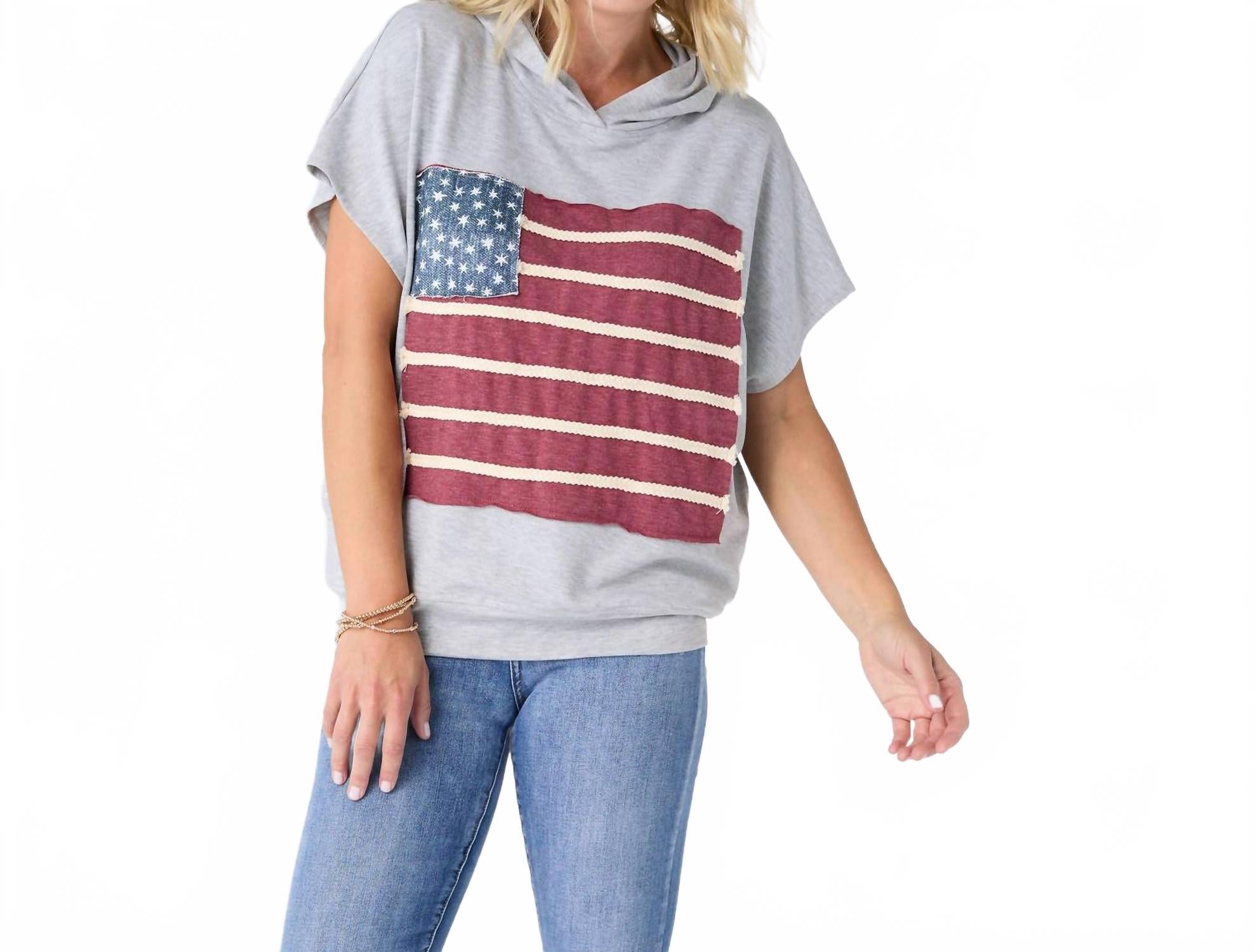 Винтажный худи в патриотическом стиле Americana цвета серый микс COCO + CARMEN
Винтажный худи в патриотическом стиле Americana цвета серый микс COCO + CARMEN