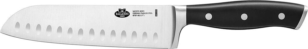 Нож Ballarini 18787-180-0 Savuto Nero Santoku немецкая нержавеющая сталь 18 см черный
Нож Ballarini 18787-180-0 Savuto Nero Santoku немецкая нержавеющая сталь 18 см черный