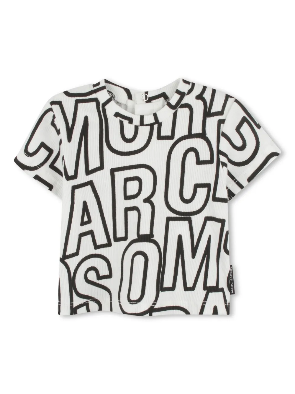 Комплект из футболки и шортов с логотипом Marc Jacobs Kids, белый 
Комплект из футболки и шортов с логотипом Marc Jacobs Kids, белый