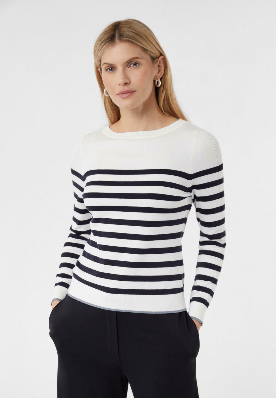 Джемпер comma Jumper, Weiß/White
Джемпер comma Jumper, Weiß/White