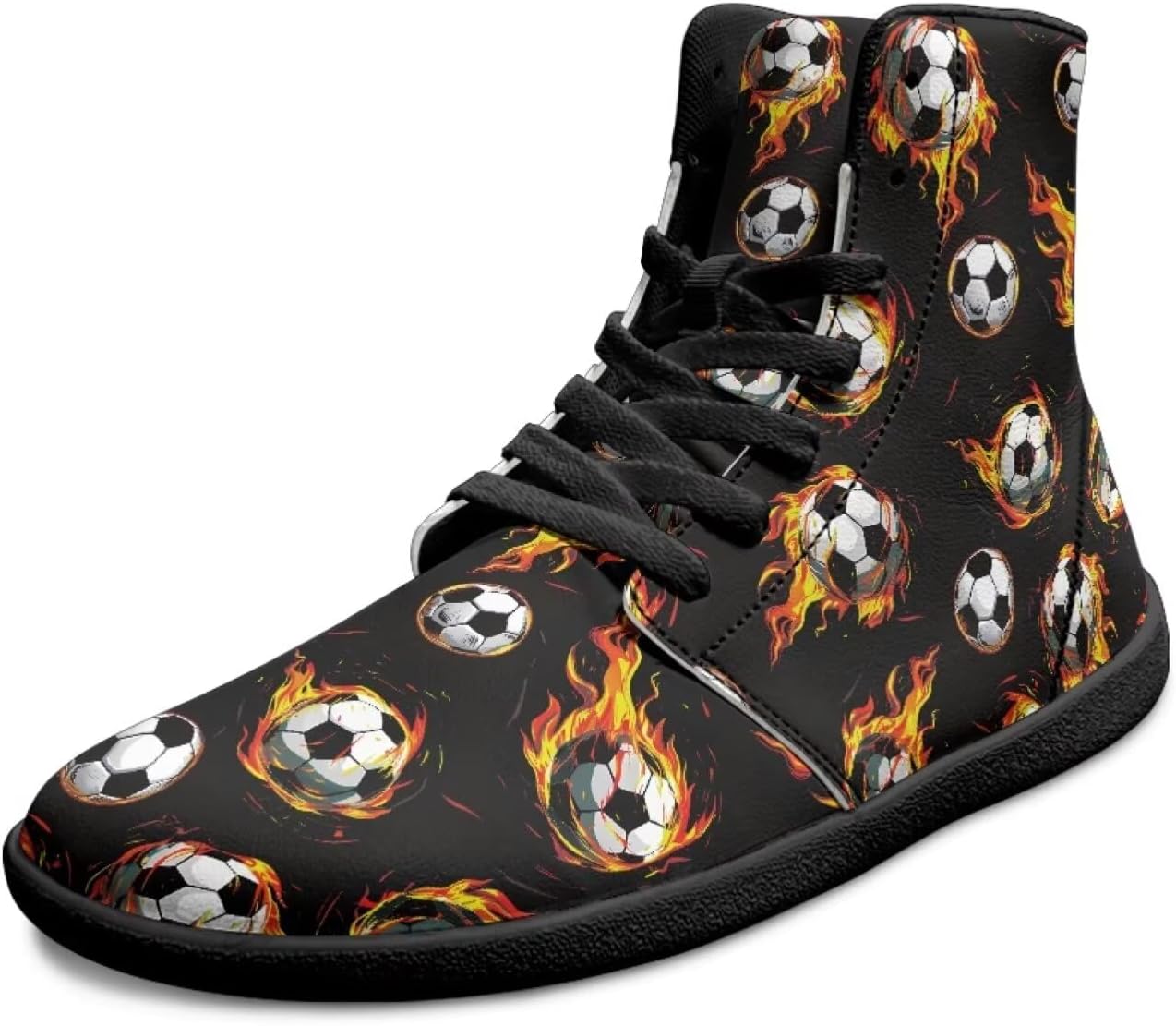 Мужские кроссовки с широким носком, высокие, на шнуровке, обувь для бега и походов с эффектом босоногости, без подъема, дышащие Xixirimido, Flame Football
Мужские кроссовки с широким носком, высокие, на шнуровке, обувь для бега и походов с эффектом босоногости, без подъема, дышащие Xixirimido, Flame Football