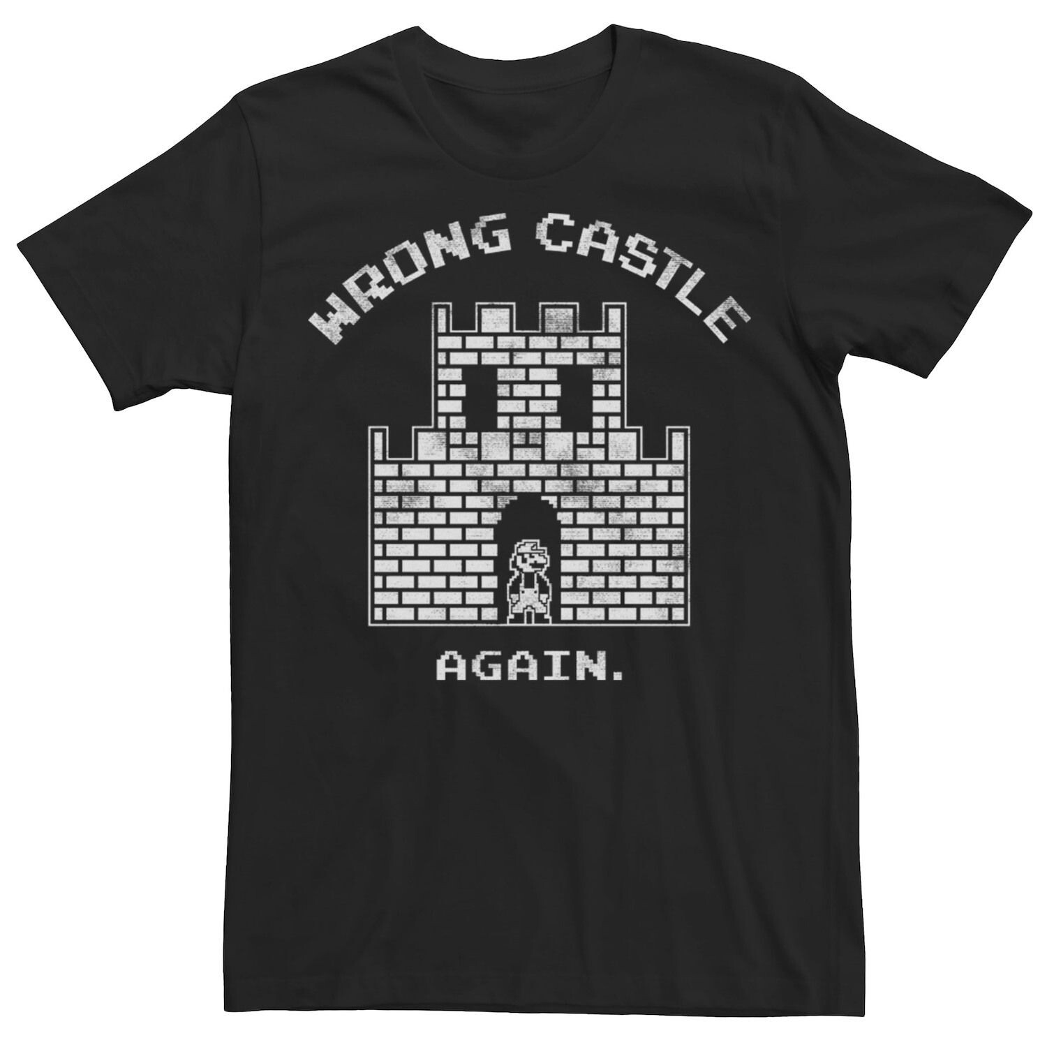 Мужская футболка Super Mario Wrong Castle Again, 8-бит Licensed Character, черный
Мужская футболка Super Mario Wrong Castle Again, 8-бит Licensed Character, черный