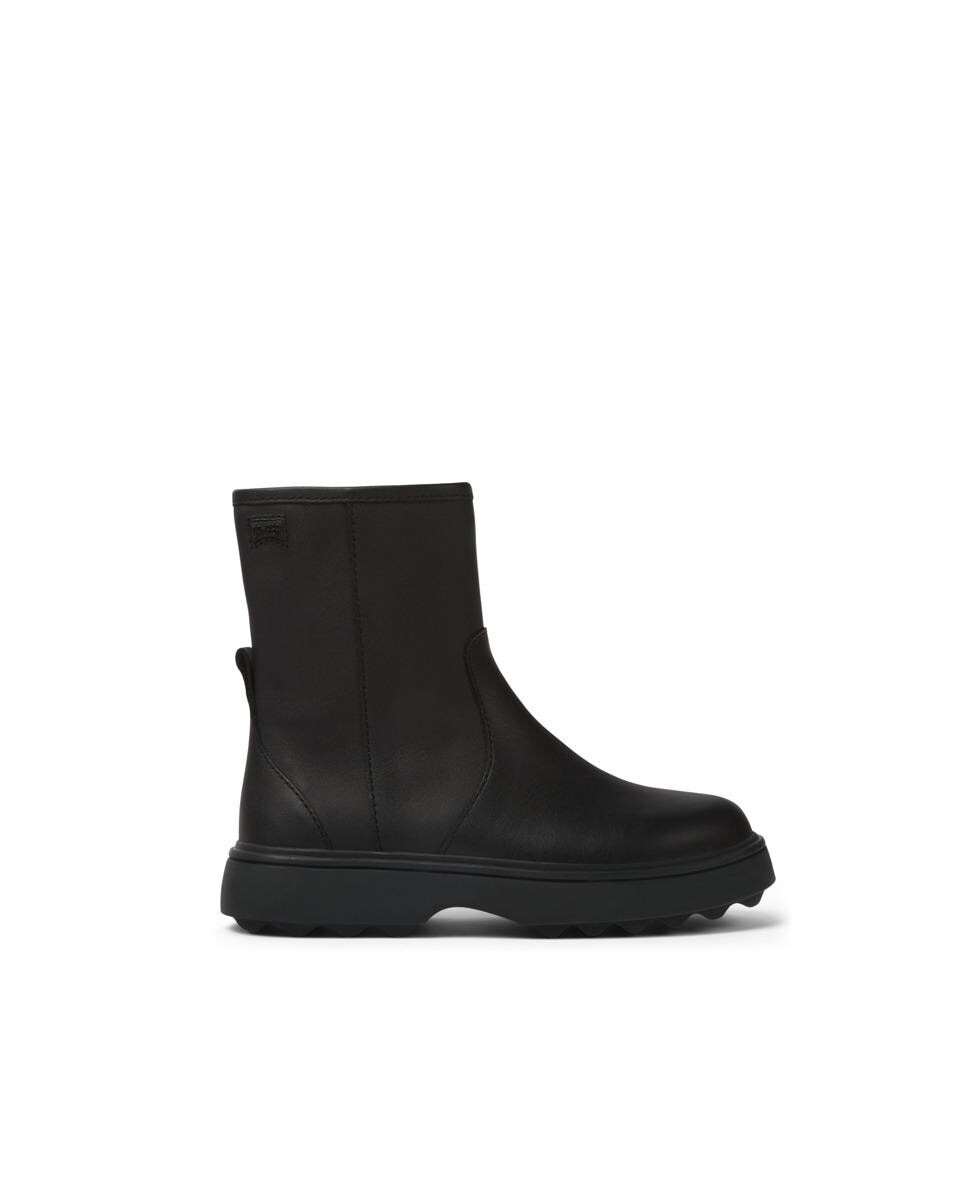 Ботинки из гладкой черной кожи для девочки Camper, черный
Ботинки из гладкой черной кожи для девочки Camper, черный