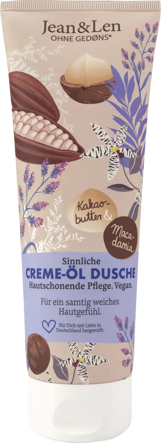 Гель для душа Jean&Len Sinnliche Creme-Öl Dusche Kakaobutter Macadamia
Гель для душа Jean&Len Sinnliche Creme-Öl Dusche Kakaobutter Macadamia