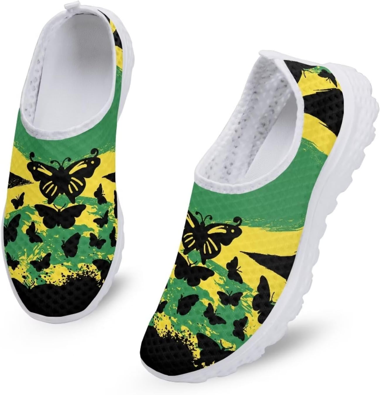 Модные кроссовки Kuiaobaty для женщин без шнурков, мужские прогулочные обувь, спортивная повседневная обувь, легкие дышащие лоферы, Flag of Jamaica Butterflies
Модные кроссовки Kuiaobaty для женщин без шнурков, мужские прогулочные обувь, спортивная повседневная обувь, легкие дышащие лоферы, Flag of Jamaica Butterflies