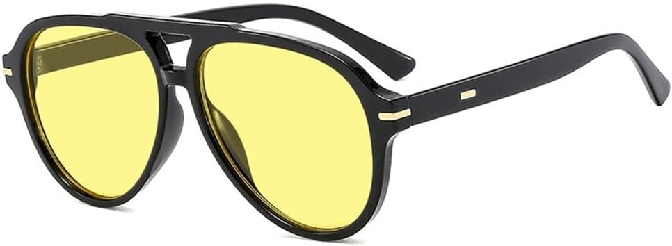 Солнцезащитные очки с двойной перемычкой, защитой от УФ-излучения UV400, прозрачными градиентными линзами, для женщин и мужчин, для занятий спортом на открытом воздухе и путешествий UYPTK, Black Yellow
Солнцезащитные очки с двойной перемычкой, защитой от УФ-излучения UV400, прозрачными градиентными линзами, для женщин и мужчин, для занятий спортом на открытом воздухе и путешествий UYPTK, Black Yellow