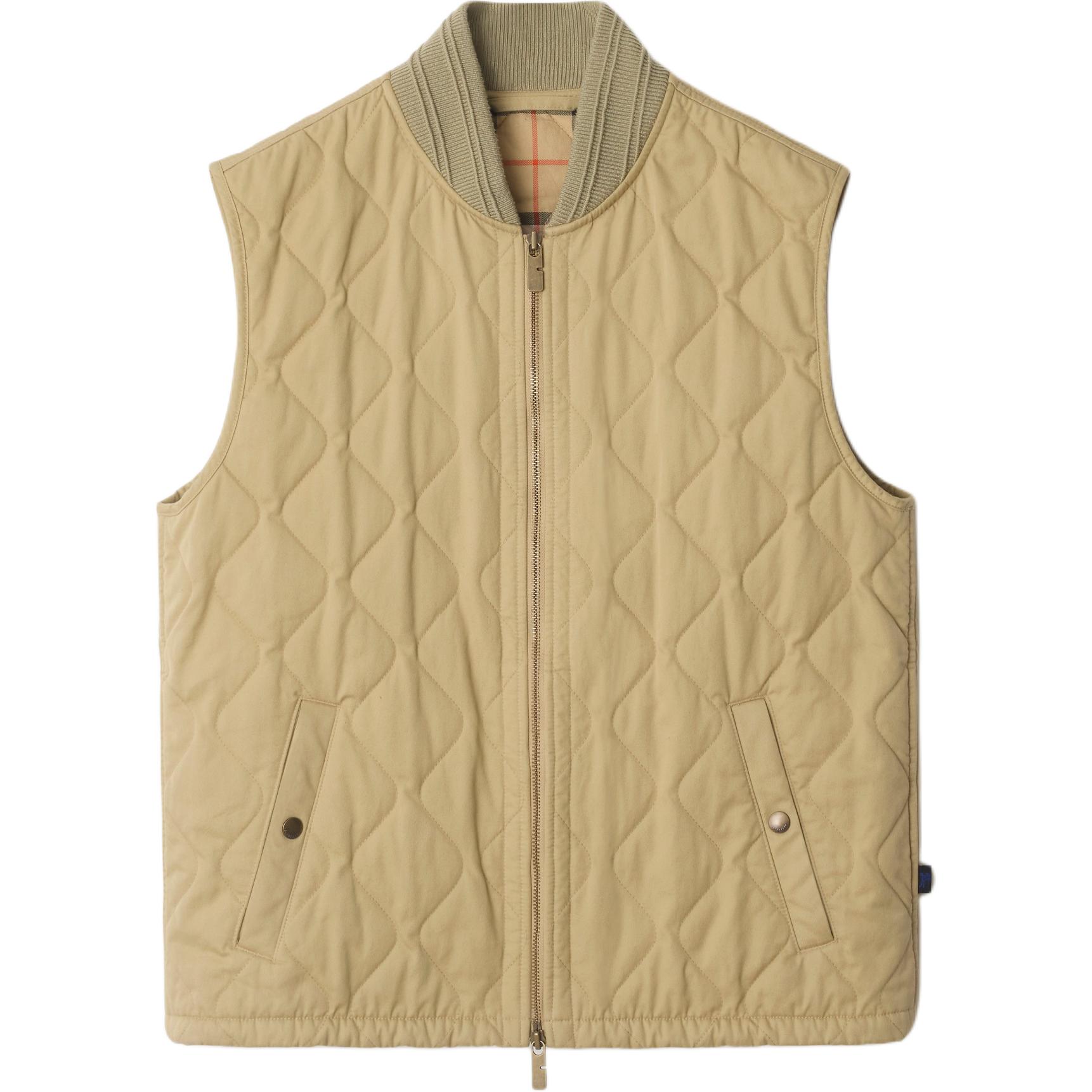 Стеганый габардиновый жилет Burberry, хаки
Стеганый габардиновый жилет Burberry, хаки