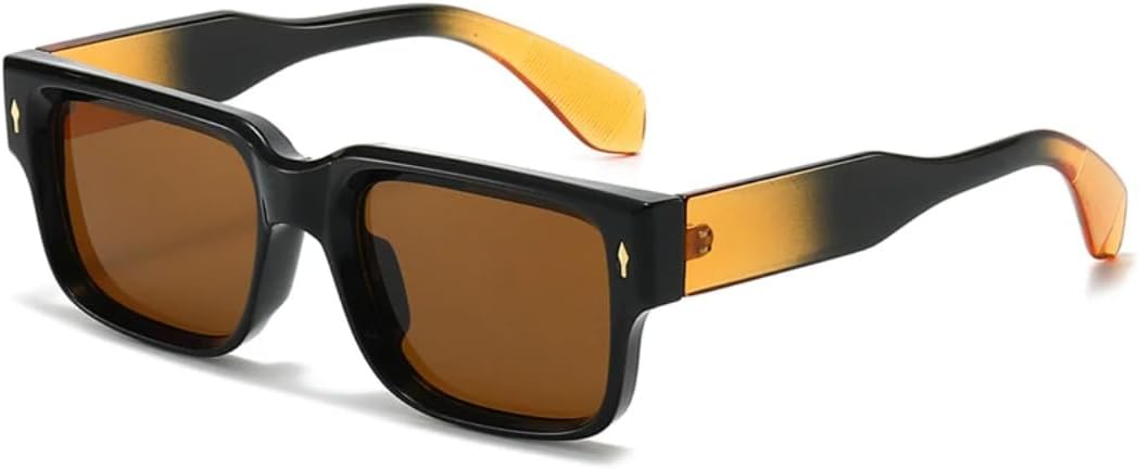 Солнцезащитные очки для мужчин и женщин - защита UV400 - градиентные линзы с заклепками ярких цветов для занятий спортом на открытом воздухе и вождения DSVIGF, Black Orange Tea
Солнцезащитные очки для мужчин и женщин - защита UV400 - градиентные линзы с заклепками ярких цветов для занятий спортом на открытом воздухе и вождения DSVIGF, Black Orange Tea