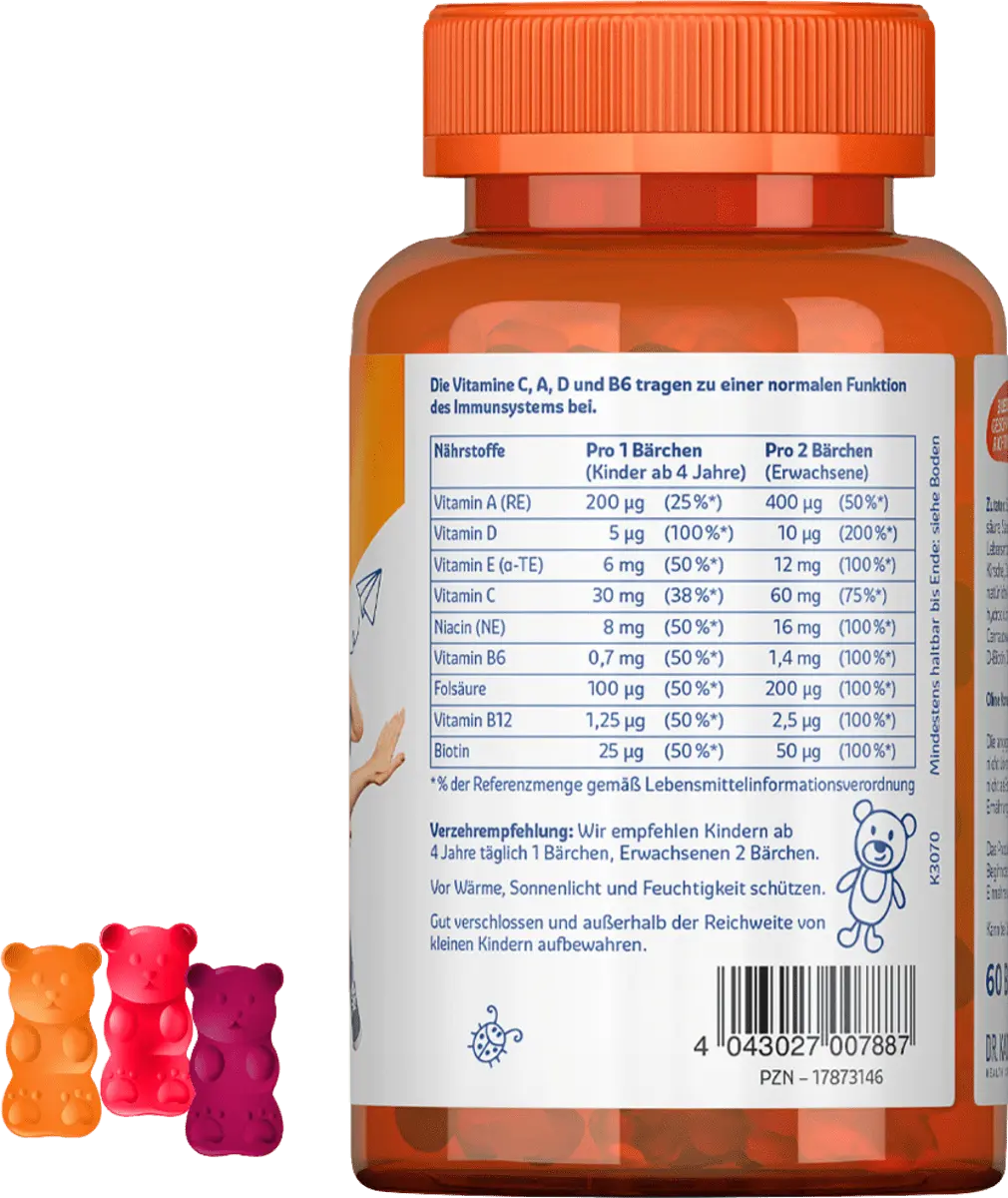 Мультивитаминные мишки 60 штук по 120 г Sanostol
Мультивитаминные мишки 60 штук по 120 г Sanostol