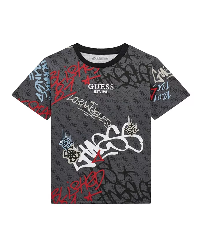 Футболка с принтом для больших мальчиков с короткими рукавами Guess, черный
Футболка с принтом для больших мальчиков с короткими рукавами Guess, черный