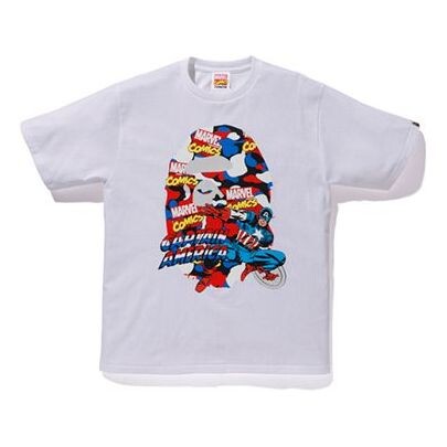 Футболка BAPE Marvel Crossover Team USA Printing Short Sleeve Unisex White, белый
Футболка BAPE Marvel Crossover Team USA Printing Short Sleeve Unisex White, белый
