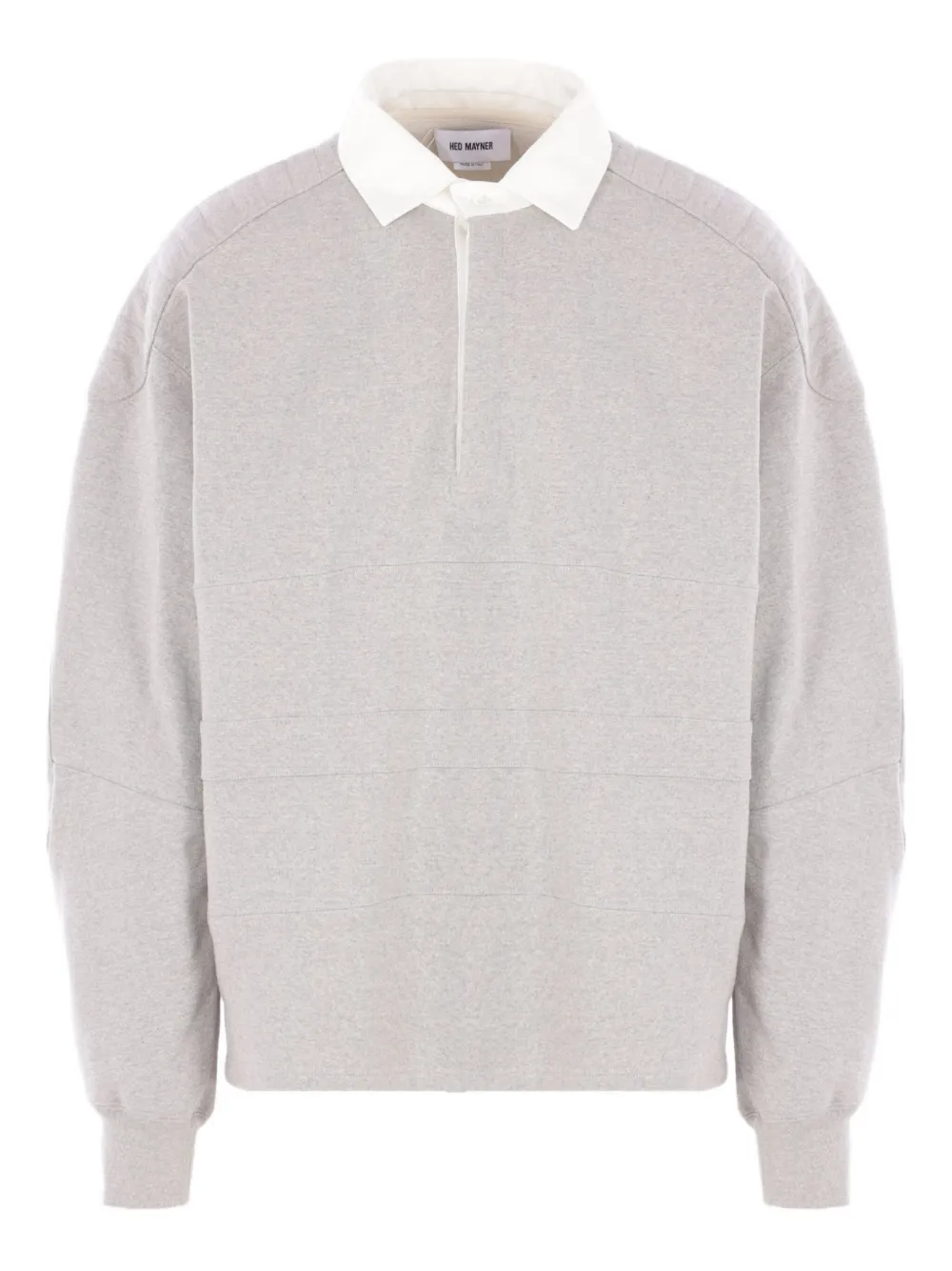 Толстовка с вышитым логотипом и воротником-поло Hed Mayner, серый
Толстовка с вышитым логотипом и воротником-поло Hed Mayner, серый