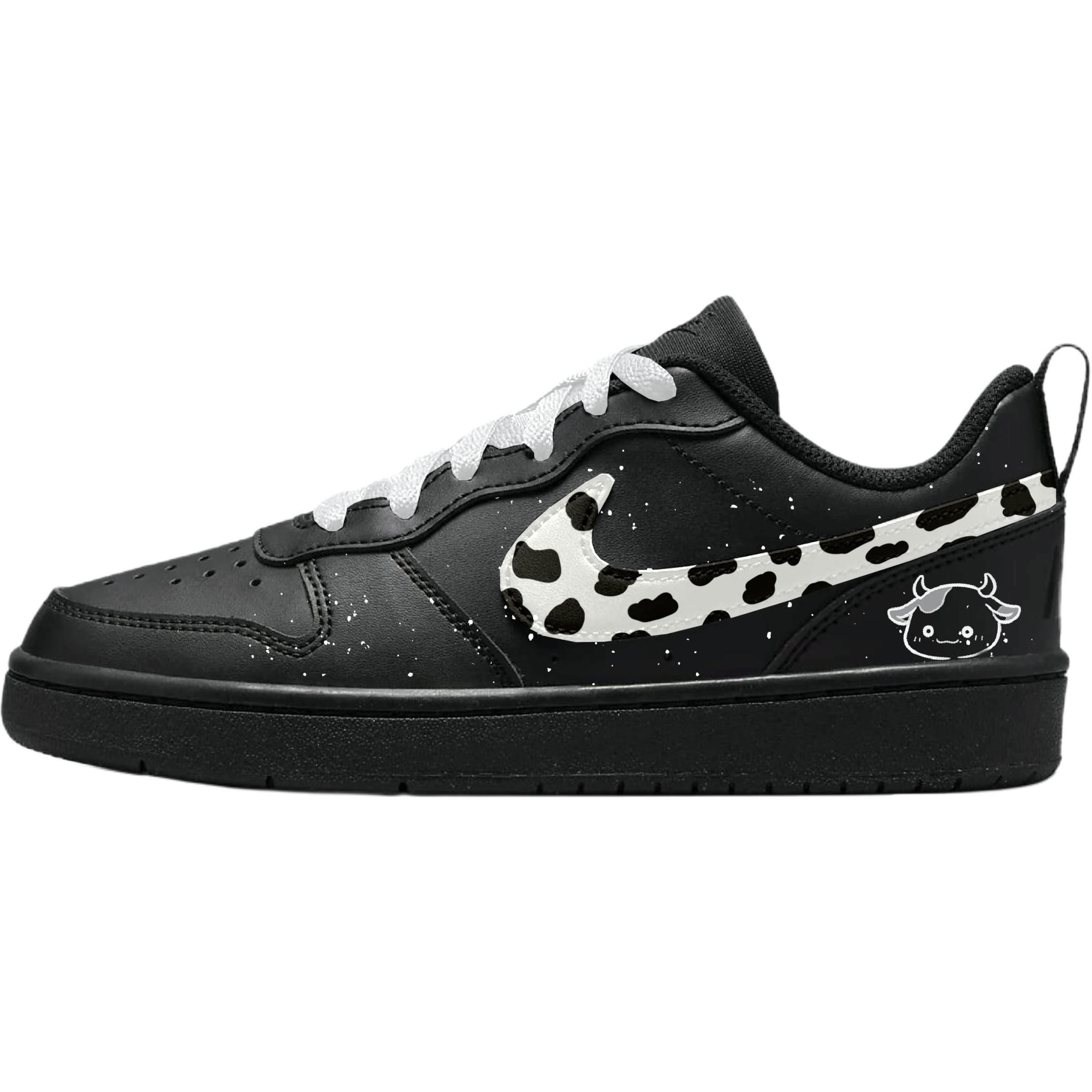 Nike Детские низкие кожаные скейтбордистские кроссовки Court Borough, черные и белые, для подростков
Nike Детские низкие кожаные скейтбордистские кроссовки Court Borough, черные и белые, для подростков