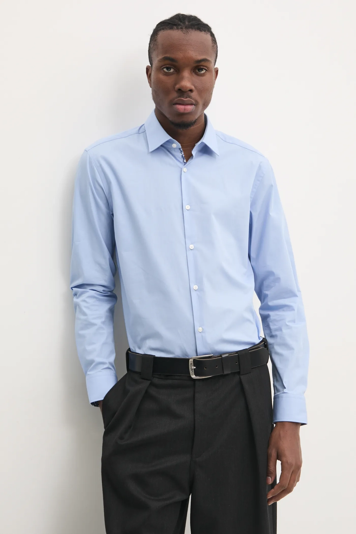 Хлопковая рубашка HUGO, синий
Хлопковая рубашка HUGO, синий