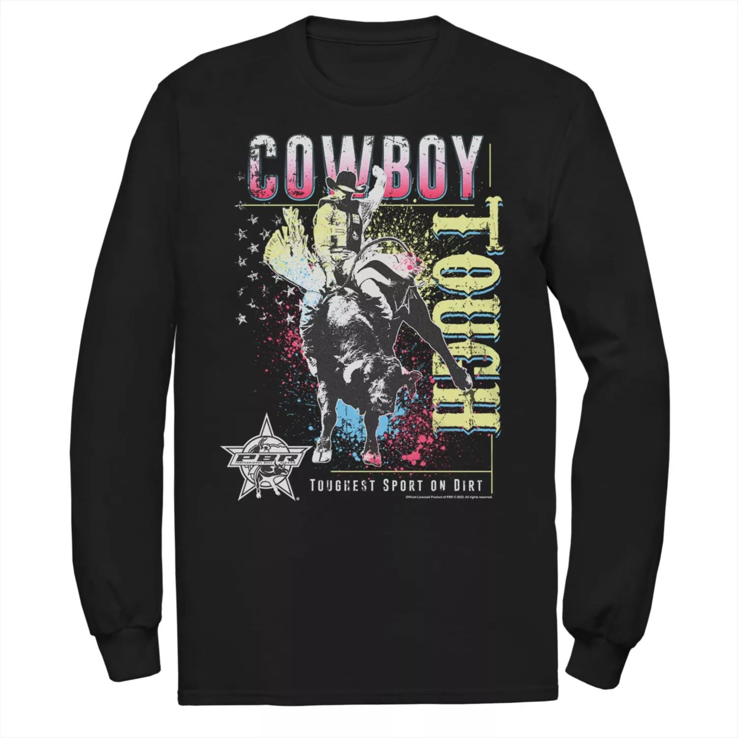 Мужская футболка PBR Cowboy Riding Bull с длинными рукавами и рисунком Licensed Character
Мужская футболка PBR Cowboy Riding Bull с длинными рукавами и рисунком Licensed Character