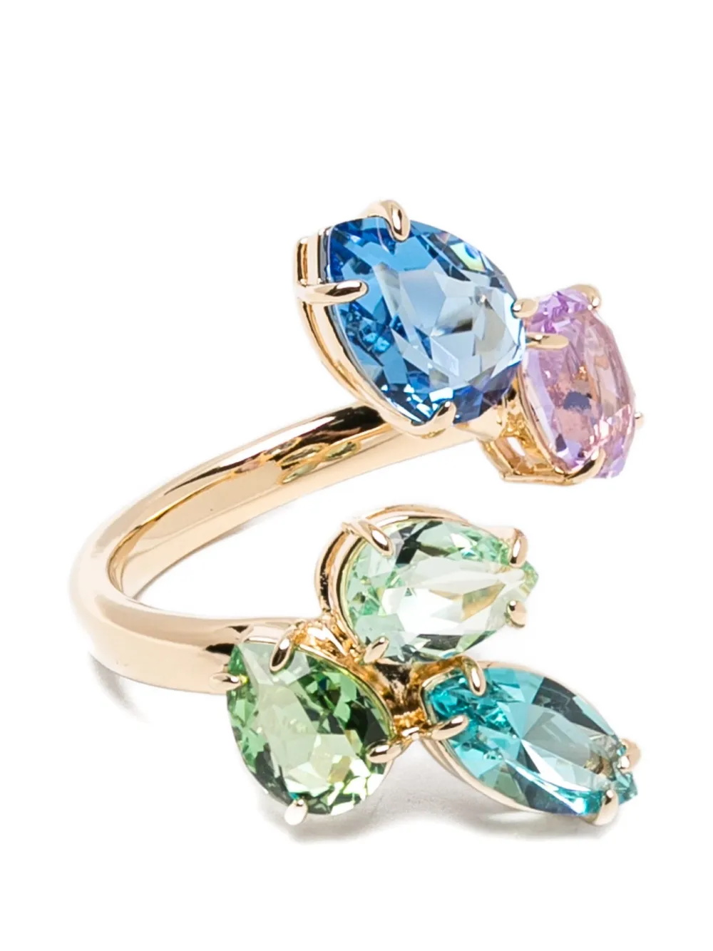 Кольцо с камнями Swarovski, золотой
Кольцо с камнями Swarovski, золотой