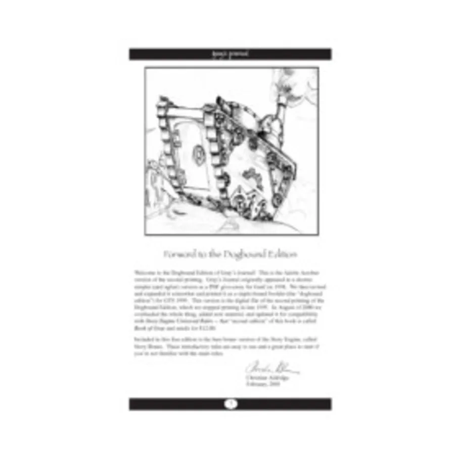 Модуль Gray's Journal - Dogbound Edition, Maelstrom Storytelling
Модуль Gray's Journal - Dogbound Edition, Maelstrom Storytelling