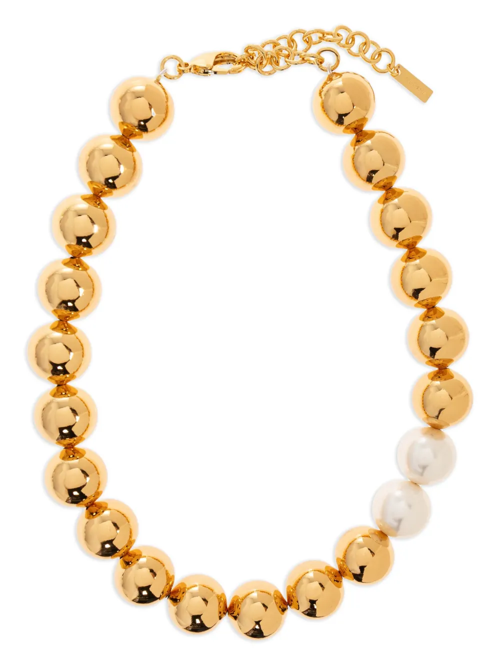 Ожерелье с бусинами из искусственного жемчуга Moschino, золотой
Ожерелье с бусинами из искусственного жемчуга Moschino, золотой