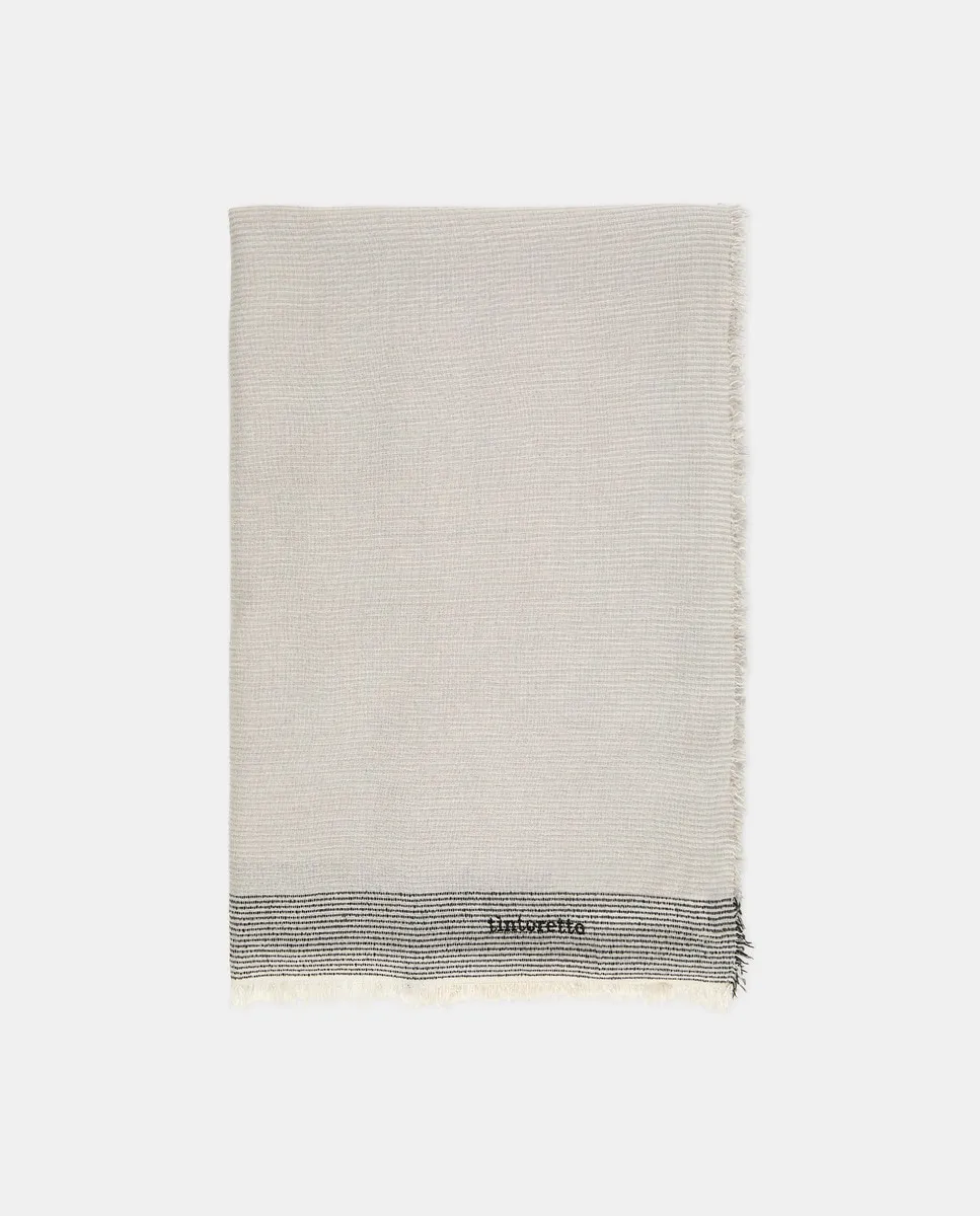 Шарф в полоску с люрексом Tintoretto, цвет Crudo
Шарф в полоску с люрексом Tintoretto, цвет Crudo