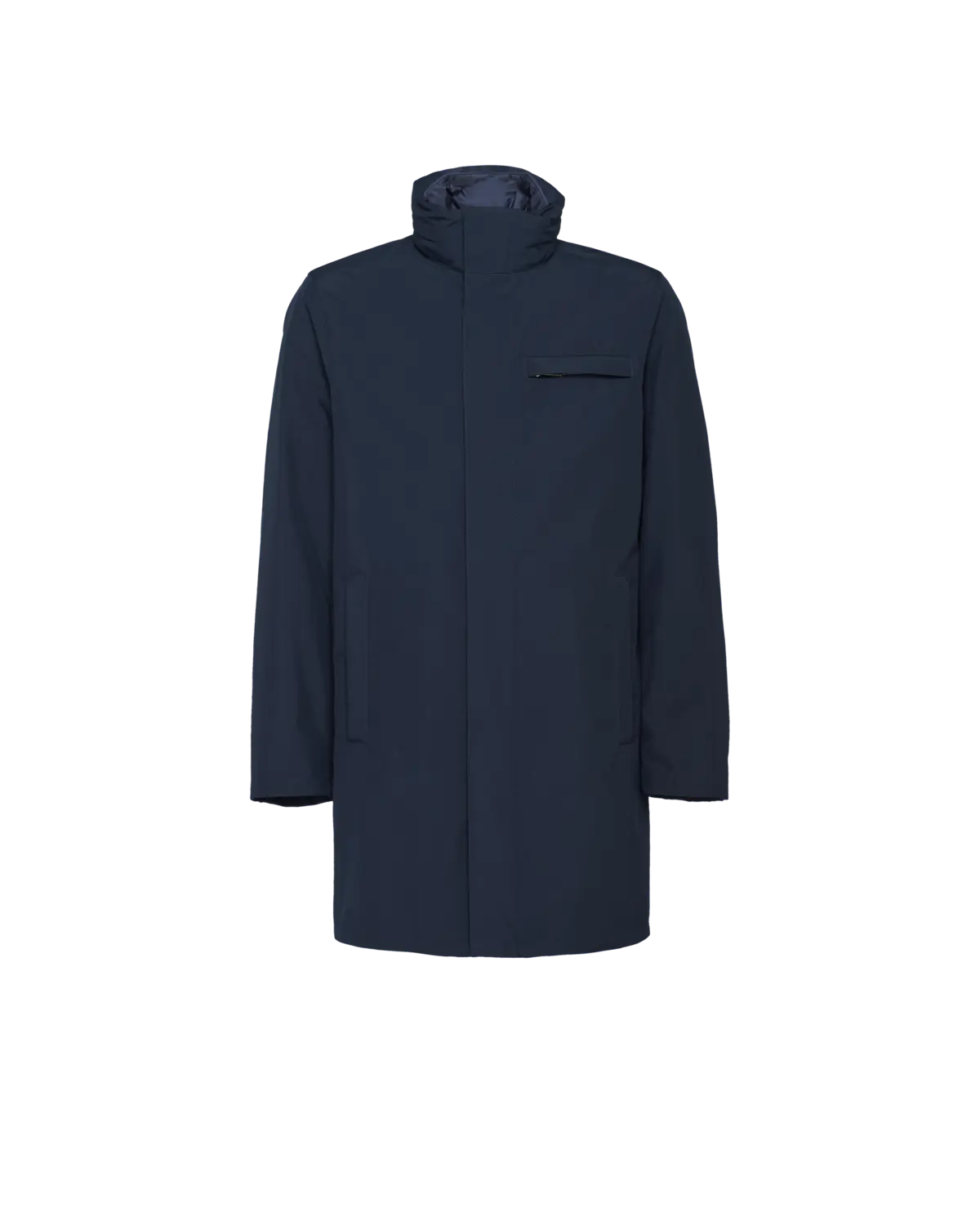 Плащ из технической ткани Prada, темно-синий
Плащ из технической ткани Prada, темно-синий