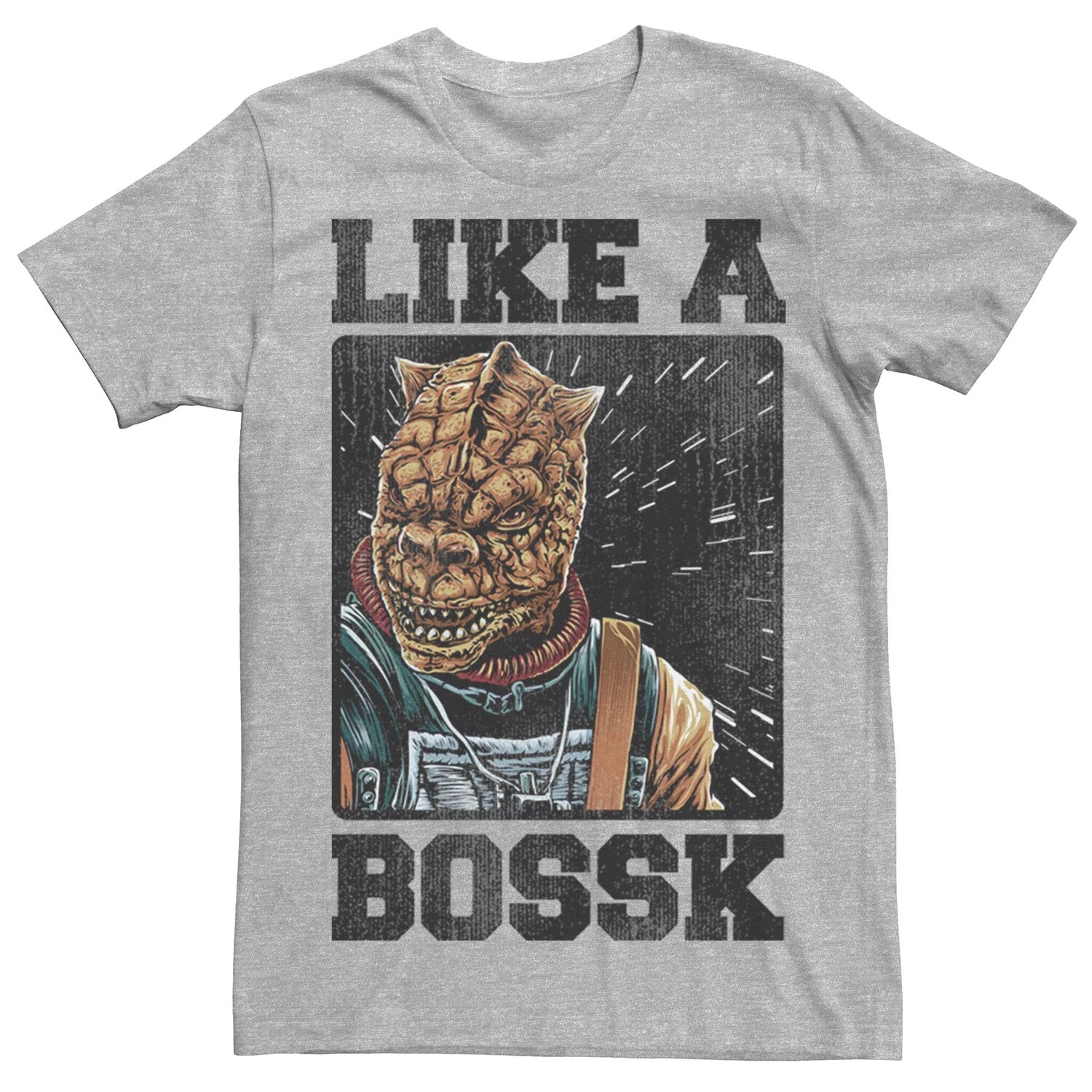 Мужское возвращение джедая, эпизод 6, как футболка Bossk Licensed Character
Мужское возвращение джедая, эпизод 6, как футболка Bossk Licensed Character
